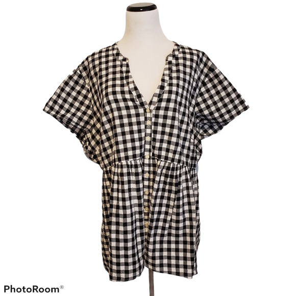 torrid Tops - Torrid gingham cotton tunic 3X